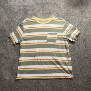 Men’s Striped XL 100% Cotton Tee - Original Use